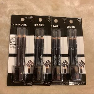 Define Pencil Covergirl Easy Breezy Brow Fill Eye Liner 4 packs brown and black